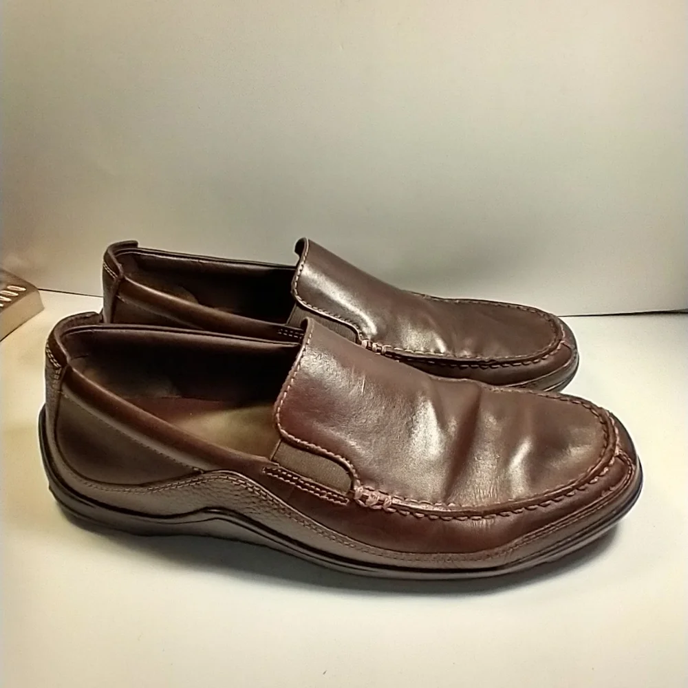 Cole Haan Tucker Venetian Brown Leather Slip On Loafers Men's sz 11M